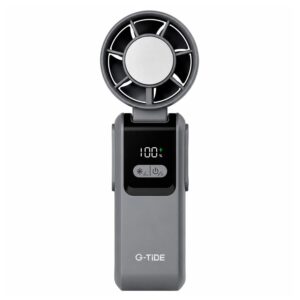 Mini Ventilador G-Tide FH02 Recargable 5 Pás - Gris