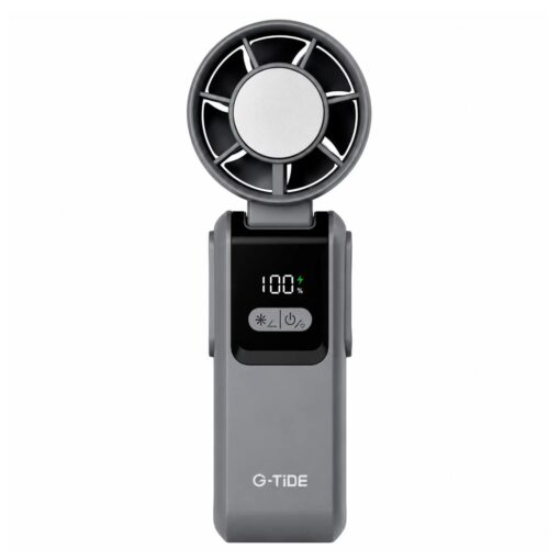 Mini Ventilador G-Tide FH02 Recargable 5 Pás - Gris