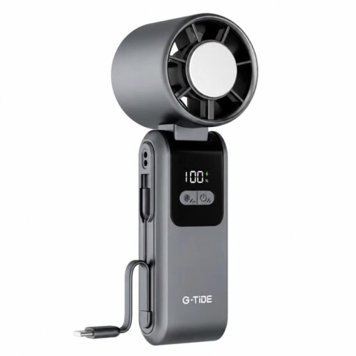 Alternative view of Mini Ventilador G-Tide FH02 Recargable 5 Pás - Gris
