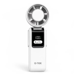 Mini Ventilador G-Tide FH02 Recargable 5 Pás - Blanco