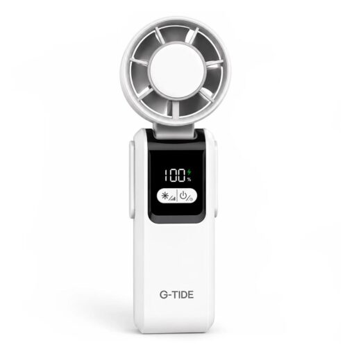 Mini Ventilador G-Tide FH02 Recargable 5 Pás - Blanco