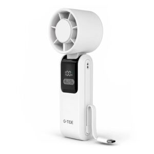 Mini Ventilador G-Tide FH02 Recargable 5 Pás - Blanco - Imagen 3