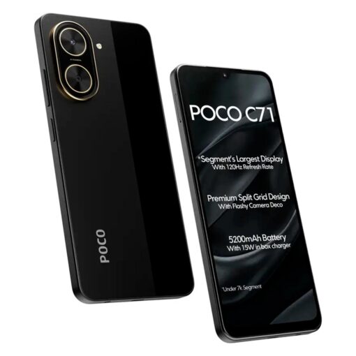 Alternative view of Smartphone Xiaomi Poco C71 Global 64gb 3gb Ram Dual Sim Pantalla 6.88" - Negro (lacre Pequeño)