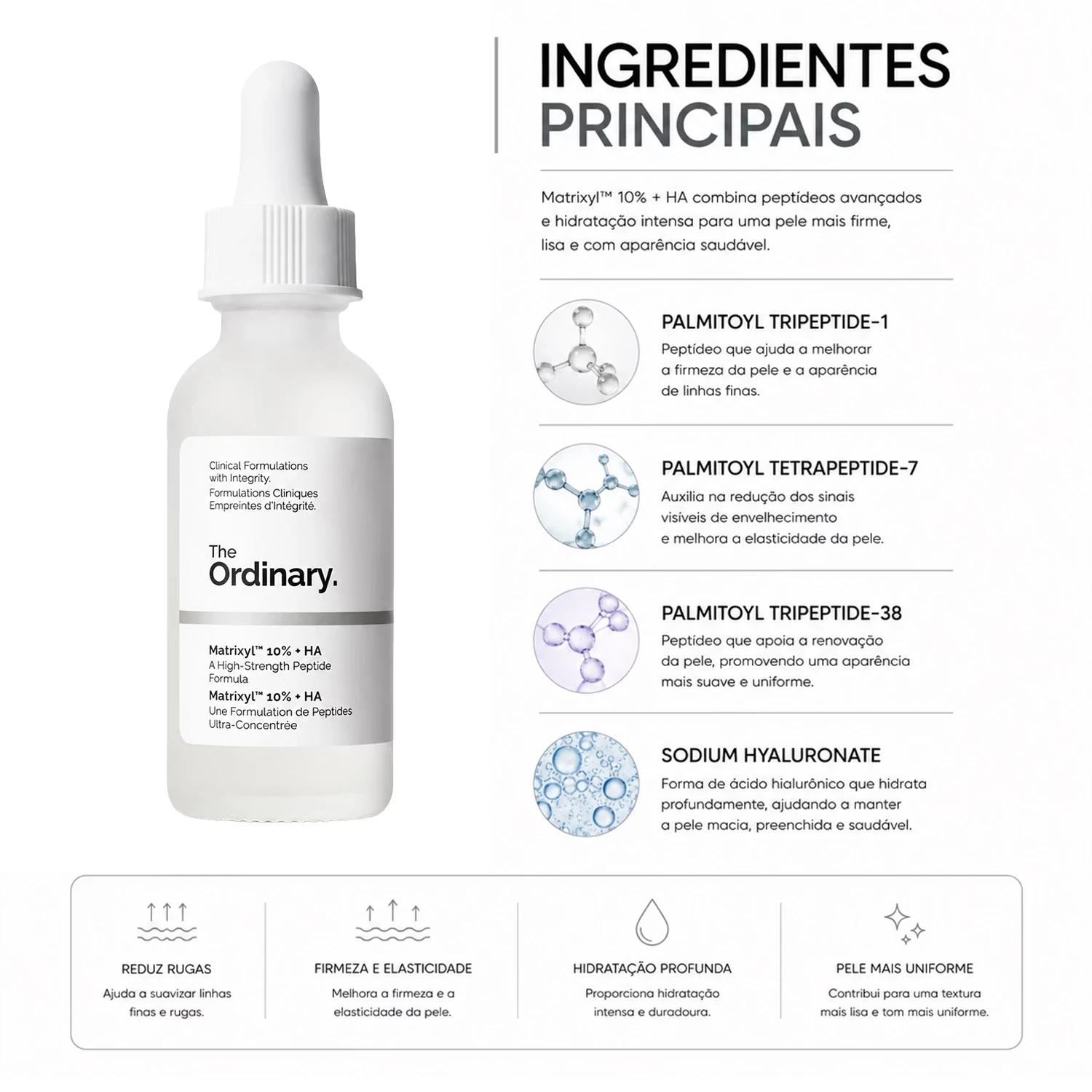 Sérum Facial The Ordinary Matrixyl 10% + Hyaluronic 30ml - Imagen 2