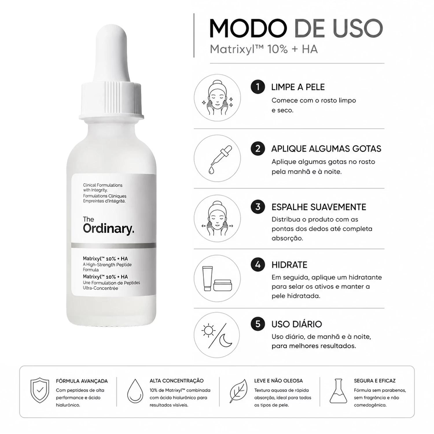 Sérum Facial The Ordinary Matrixyl 10% + Hyaluronic 30ml - Imagen 4