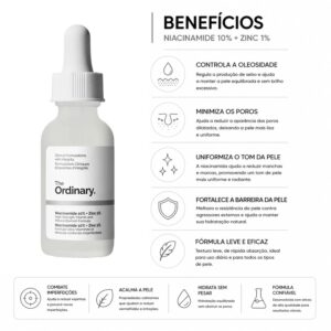 Sérum Facial The Ordinary Niacinamide 10% + Zinc 1% 30ml - Imagen 3