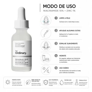 Sérum Facial The Ordinary Niacinamide 10% + Zinc 1% 30ml - Imagen 4
