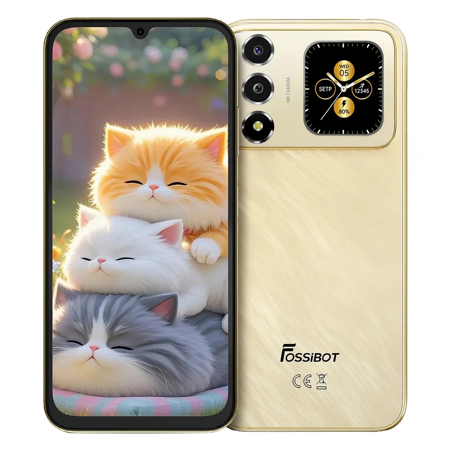 Smartphone Fossibot S7 128gb 4gb Ram Dual Sim Pantalla 6.9" - Dorado