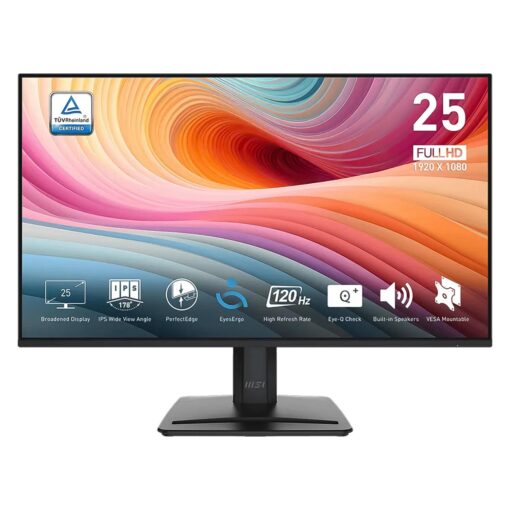 Monitor Msi Pro Mp251 E2 24.5" Full Hd 120mhz Hdmi Vga - Negro