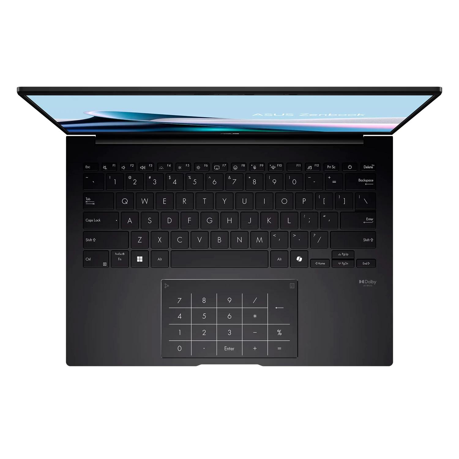 Notebook Asus Zenbook 14 AMD Ryzen AI 7-350 32GB RAM 1TB SSD Tela 14" WUXGA OLED Windows 11 Inglês Preto - UM3406KA-WS79T - Imagen 3