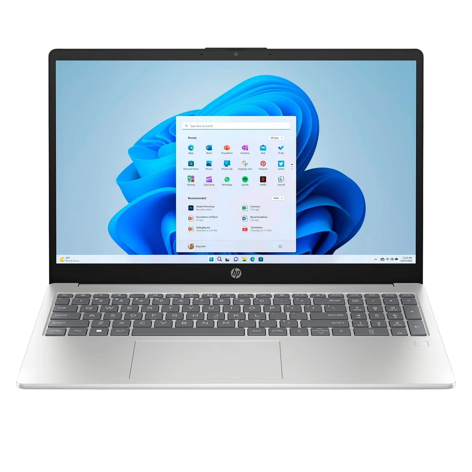 Notebook Hp Intel Core Ultra 5-225u 8gb Ram 512gb Ssd Pantalla 15.6" Touch Windows 11 Inglés Plata - 15-fd2050wm