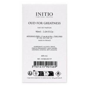 Perfume Initio Oud For Greatness Eau De Parfum Unisex 90ml - (tester) - Imagen 3