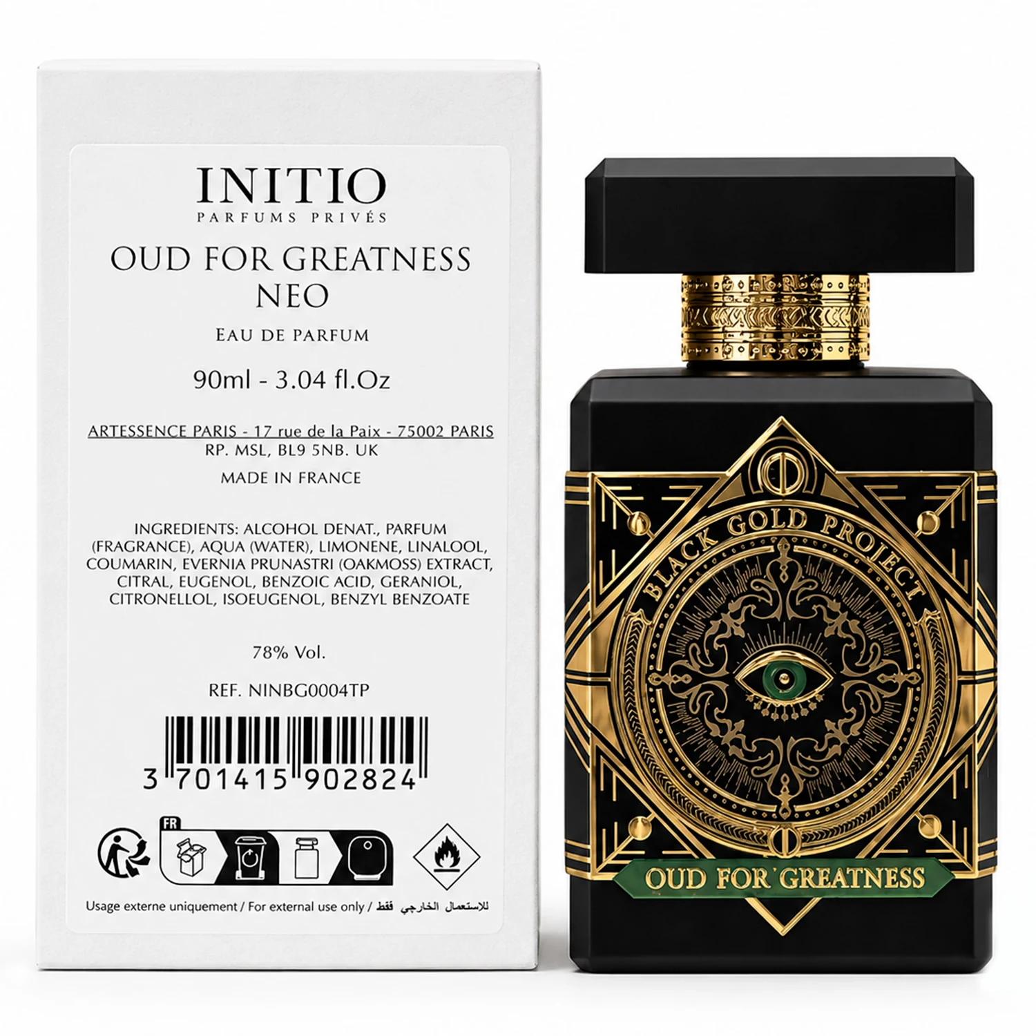 Perfume Initio Oud For Greatness Neo Eau De Parfum Unisex 90ml - (tester)