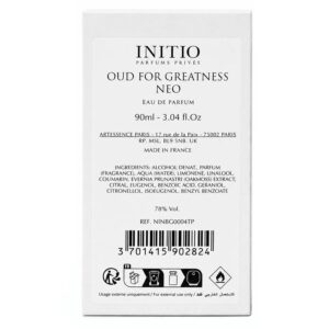 Perfume Initio Oud For Greatness Neo Eau De Parfum Unisex 90ml - (tester) - Imagen 3