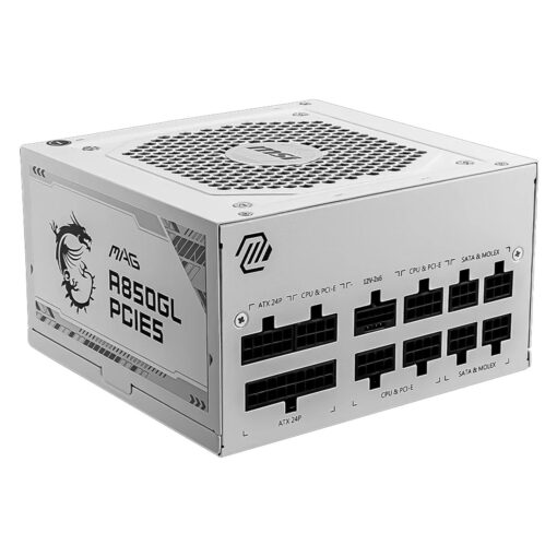 Fonte MSI MPG A850GL 306-7ZP8A25-CE0 ATX 850W 80 Plus Gold - Branco