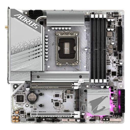 Alternative view of Placa Mãe Gigabyte Z790M Aorus Elite Ice AX DDR5 Socket LGA 1700 Chipset Intel Z790 Express ATX