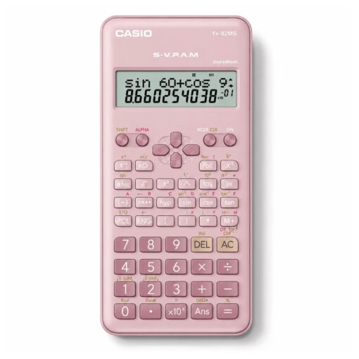 Calculadora Científica Casio FX-82MS-2-PK New Edition 12 Dígitos - Rosa