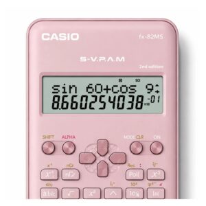 Calculadora Científica Casio FX-82MS-2-PK New Edition 12 Dígitos - Rosa - Imagen 2
