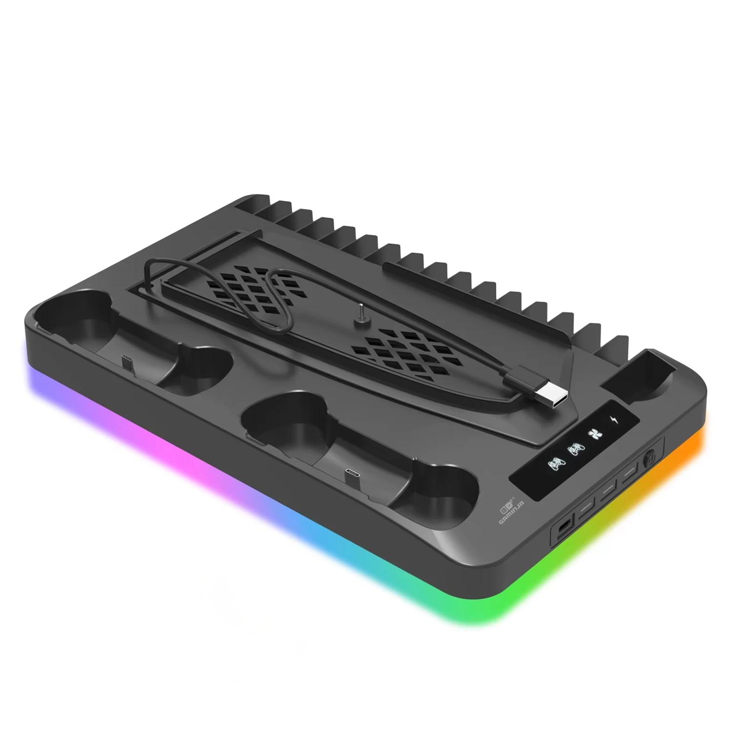 Base de Carregamento GAMINJA P-58 para PS5 Slim / Pro - Preto
