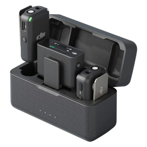 Micrófono Lapela DJI Mic Mini 2 Inalámbrico Para Smartphone - Negro (1 TX + 1 Mobile RX + Charging Case)