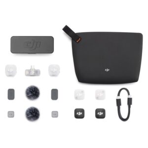 Microfone Lapela DJI Mic Mini 2 Sem Fio para Smartphone - Preto (2 TX + 1 Mobile RX + Charging Case) - Imagen 3