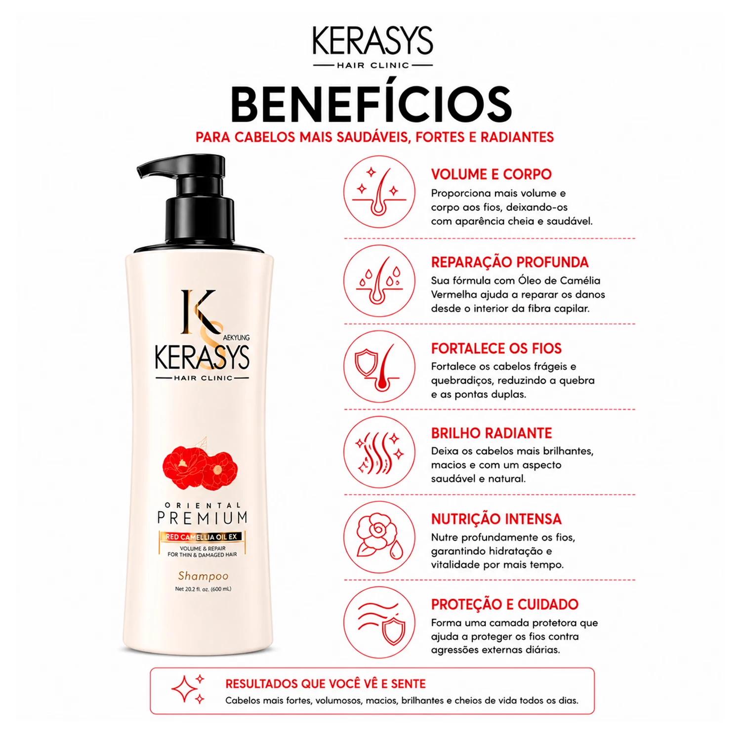 Shampoo Kerasys Oriental Prenium Volume & Repair 600ml - Imagen 3