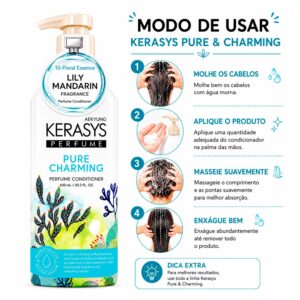 Condicionador Kerasys Perfumed Pure & Charming 600ml - Imagen 4