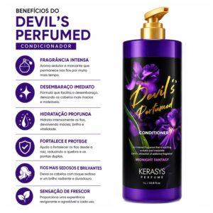 Condicionador Kerasys Devils Perfumado Midnight Fantasy 1l - Imagen 3