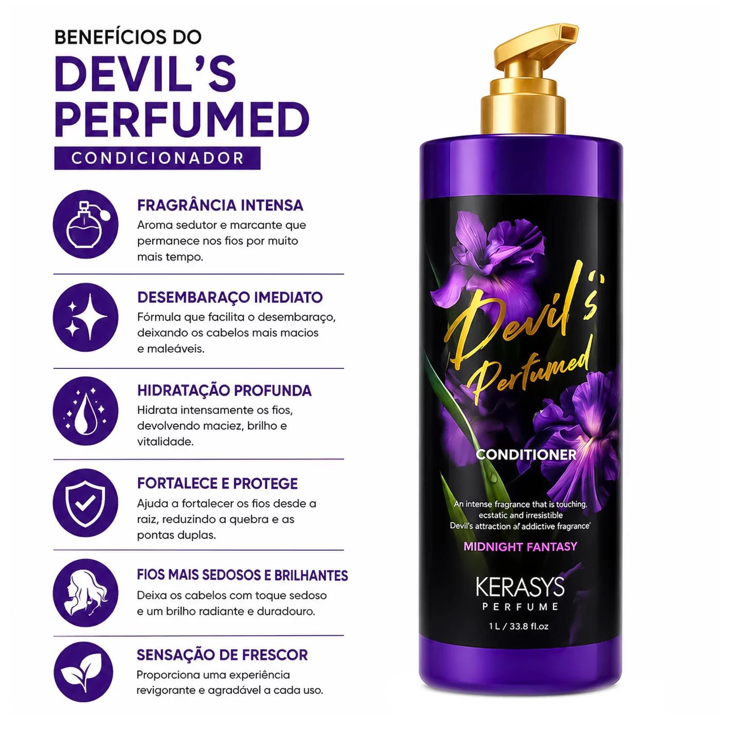 Condicionador Kerasys Devils Perfumado Midnight Fantasy 1l - Imagen 3