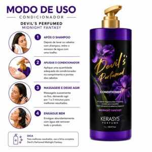 Condicionador Kerasys Devils Perfumado Midnight Fantasy 1l - Imagen 4