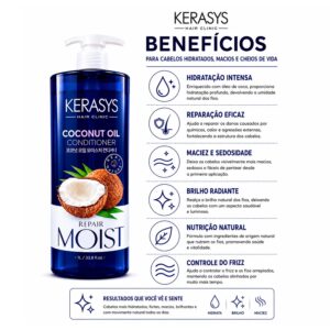 Condicionador Kerasys Coconut Oil Repair Moist 1l - Imagen 3