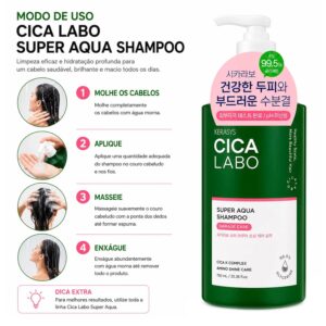 Shampoo Kerasys Cica Labo Super Aqua 750ml - Imagen 4