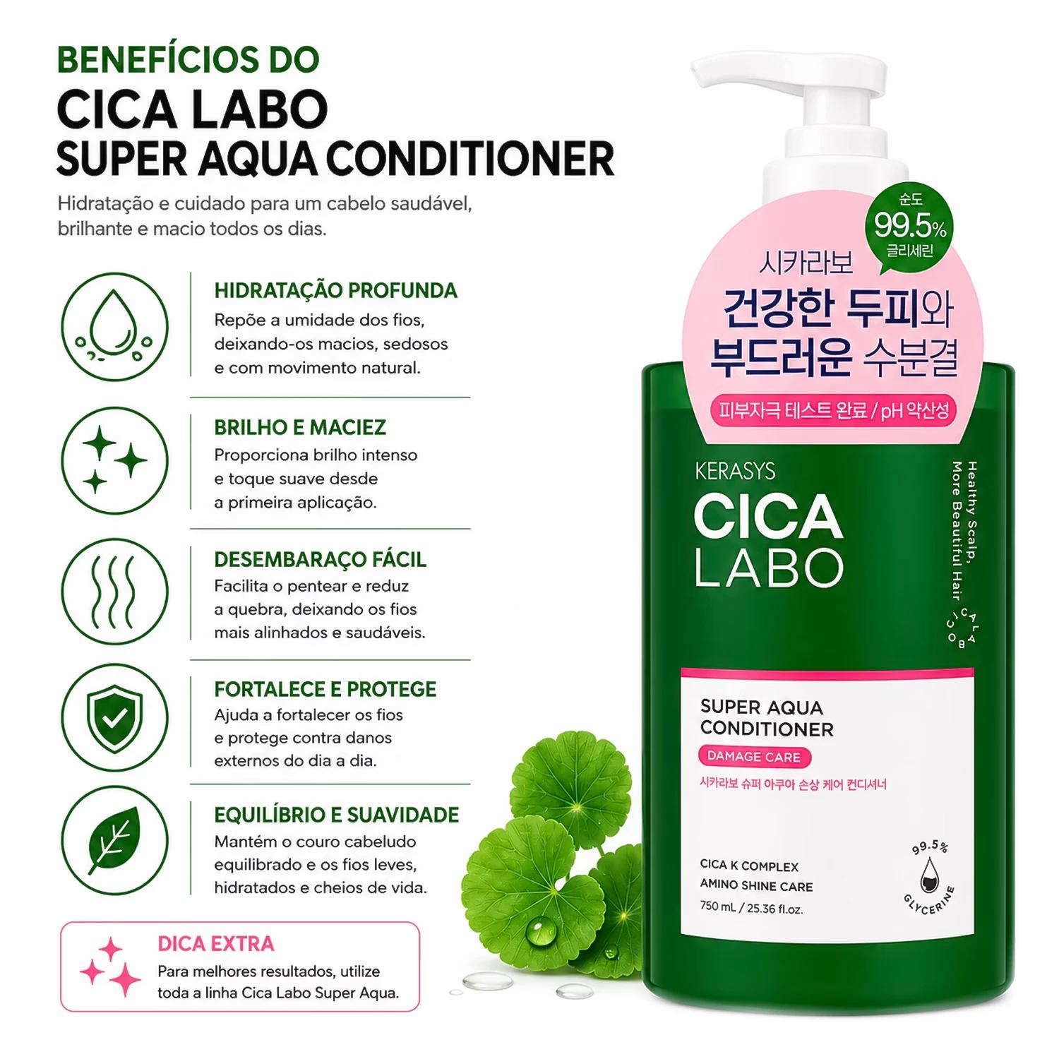 Condicionardor Kerasys Cica Labo Super Aqua 750ml - Imagen 3
