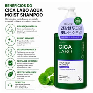 Shampoo Kerasys Cica Labo Super Aqua Moisture 750ml - Imagen 3