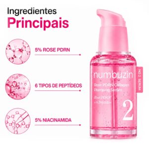 Sérum Numbuzin No.2 Rose Pdrn Collagen Plumping 30ml - Imagen 2