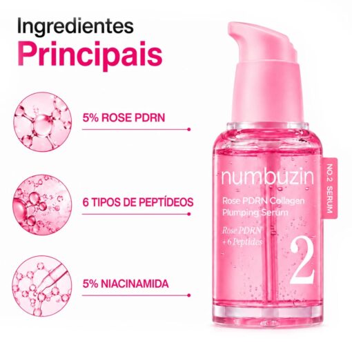 Alternative view of Sérum Numbuzin No.2 Rose Pdrn Collagen Plumping 30ml