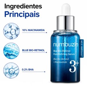 Sérum Numbuzin No.3 Blue Bio Retinol Pore Refining 30ml - Imagen 2