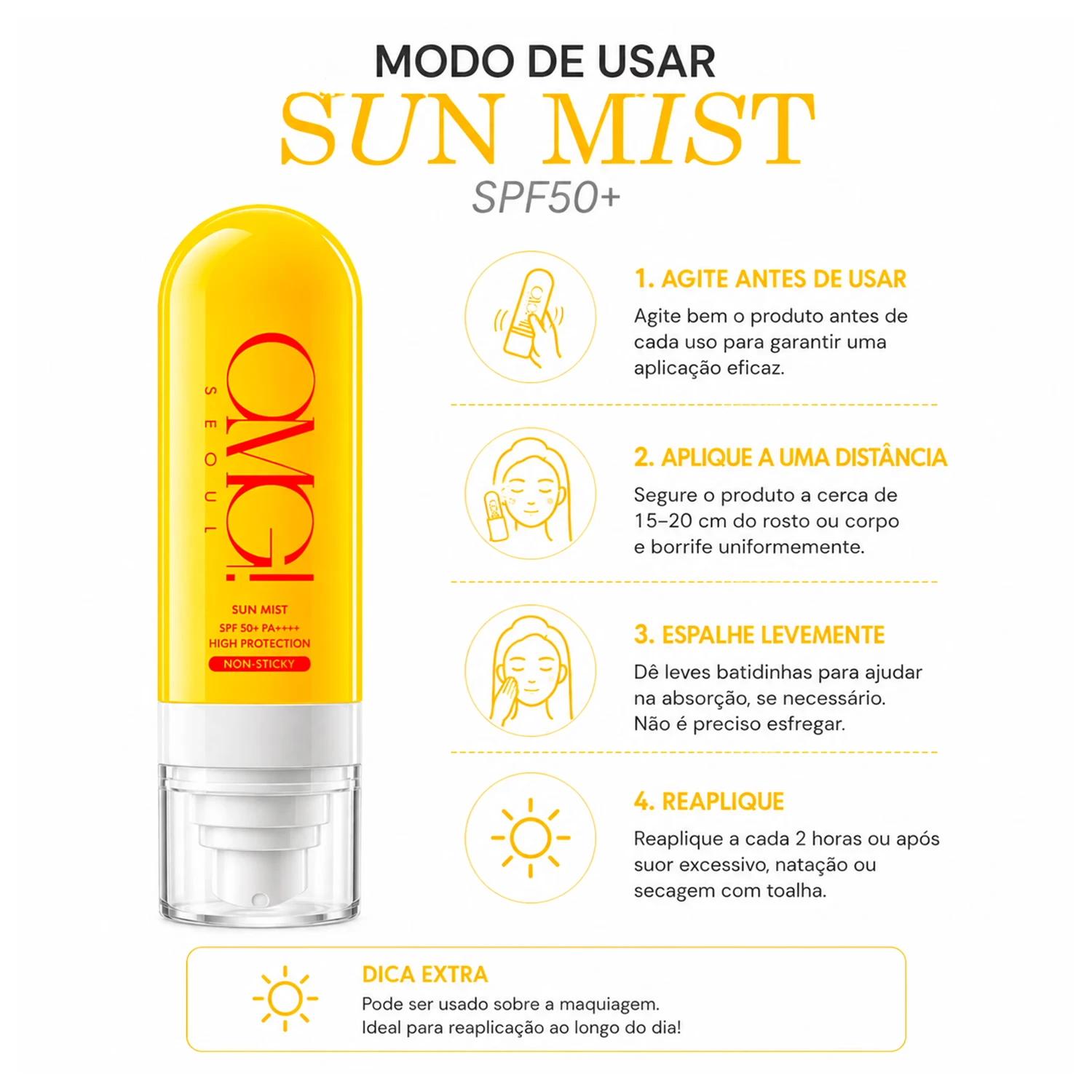 Protector Solar Omg Sun Mist Fps50+ 90ml - Imagen 4