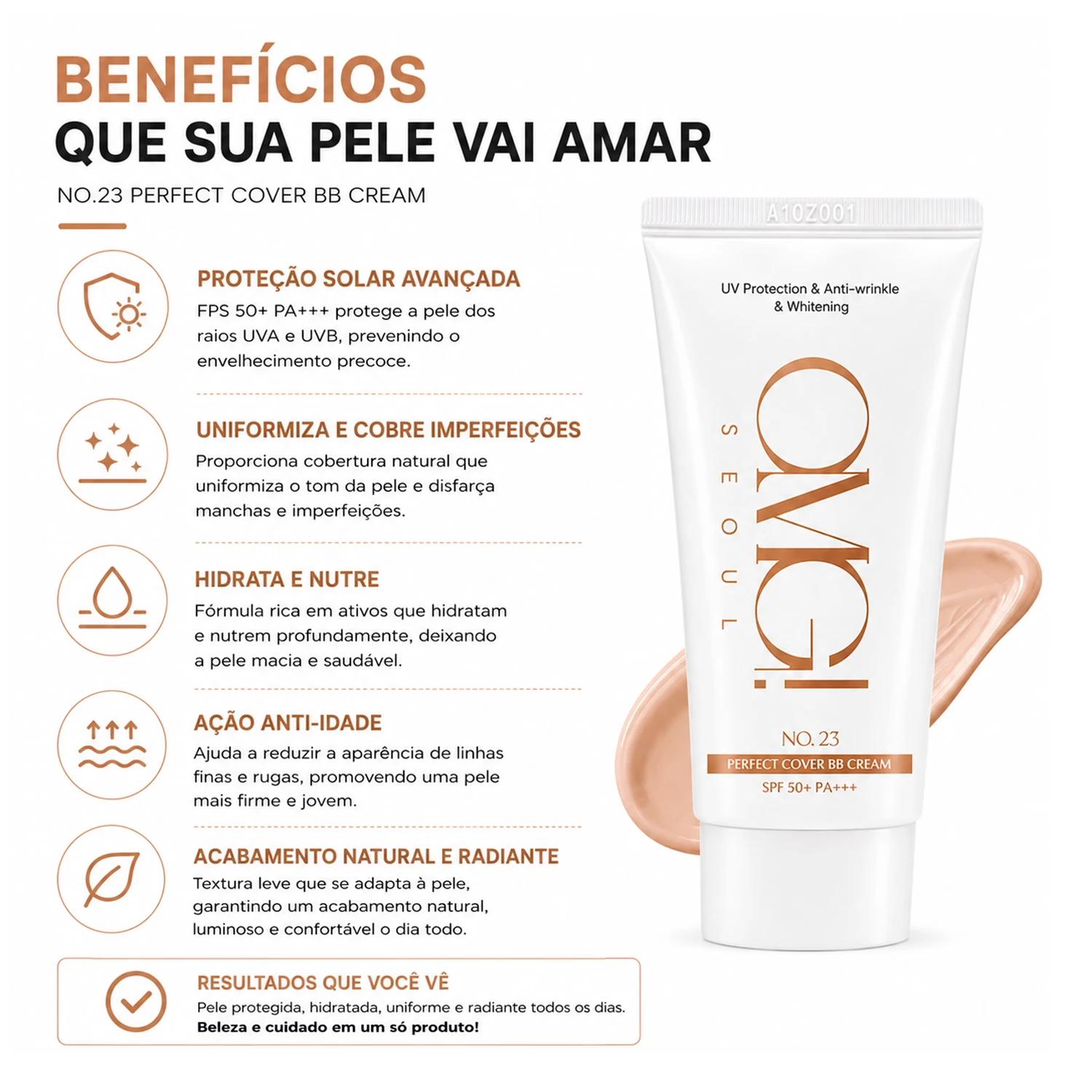 Base Omg Perfect Cover Bb Cream No.23 Spf 50+ - Imagen 3