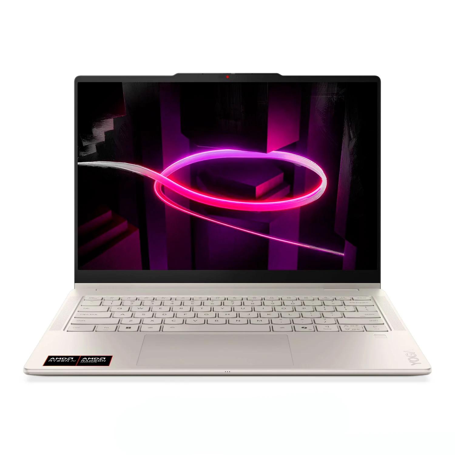 Notebook Lenovo Yoga Amd Ryzen Ai 5-430 16gb Ram 512gb Ssd Pantalla 14" 2k Oled Touch Windows 11 Inglés Seashell - 83td0000us