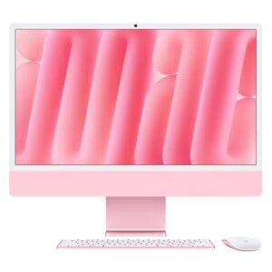 iMac Apple MWV53LL/A 2024 M4 16GB 512GB SSD Tela 24" 4.5K - Rosa