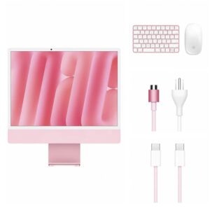 iMac Apple MWV53LL/A 2024 M4 16GB 512GB SSD Tela 24" 4.5K - Rosa - Imagen 4