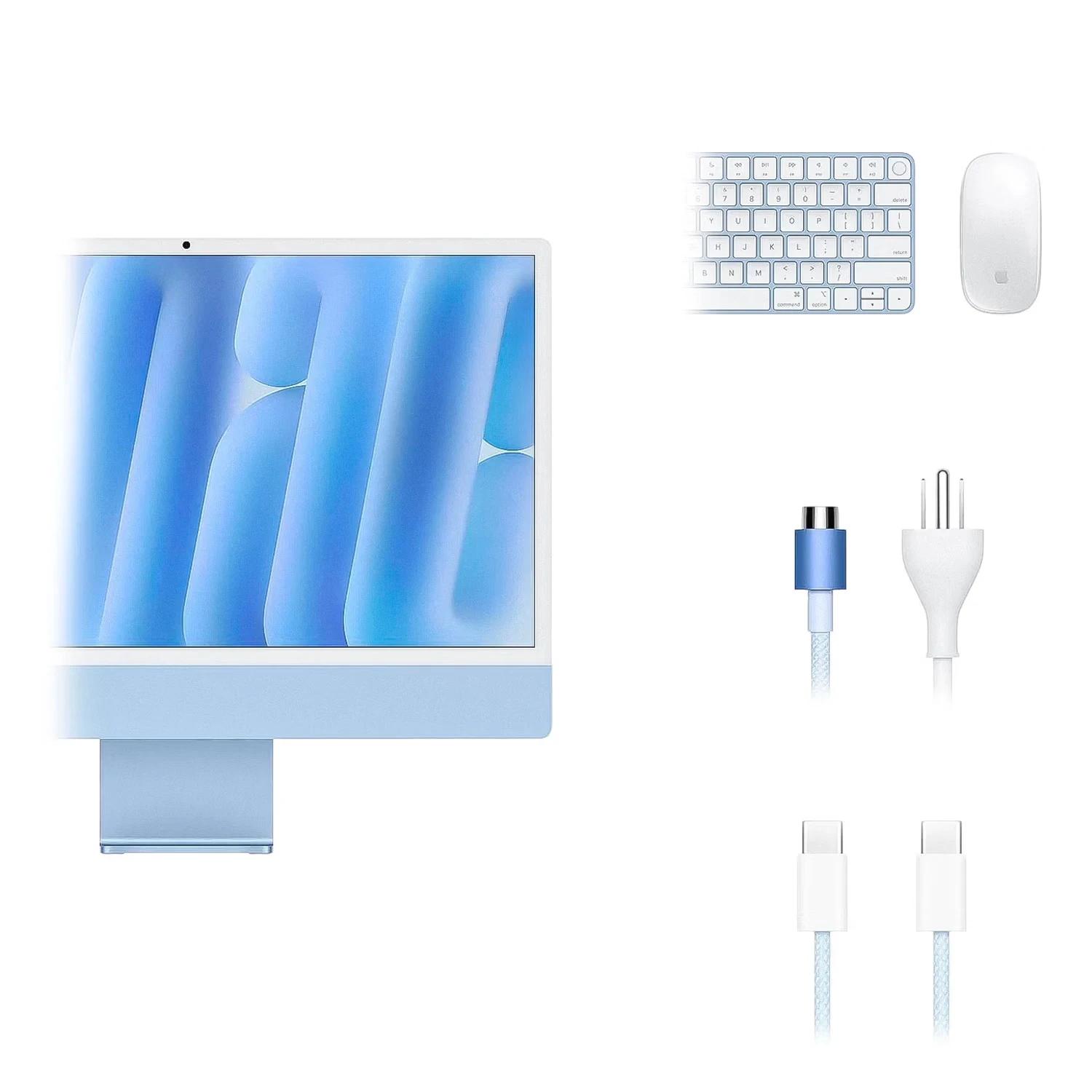 iMac Apple MWV13LL/A M4 16GB 256GB SSD Tela 24" 4.5K - Azul - Imagen 4