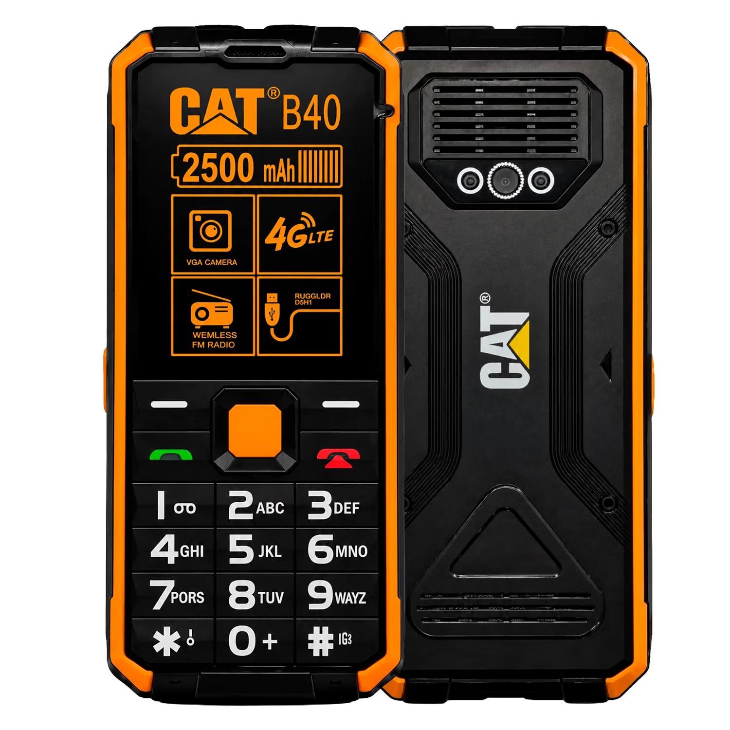 Smartphone Caterpillar Cat B40 4g Dual Sim Pantalla 2.4" - Negro Y Naranja