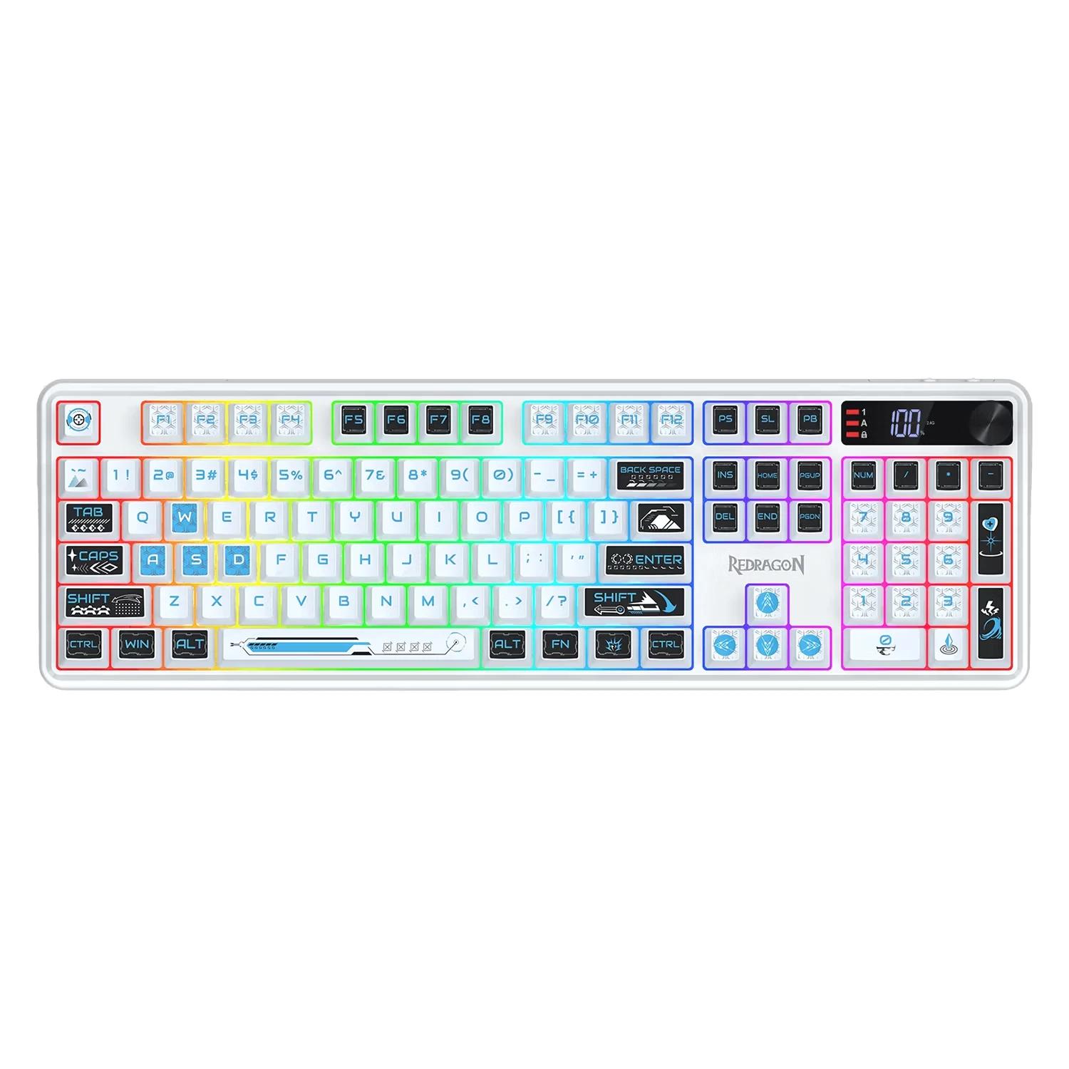 TECLADO REDRAGON K526WB-PRO VOLCANO WIRELESS