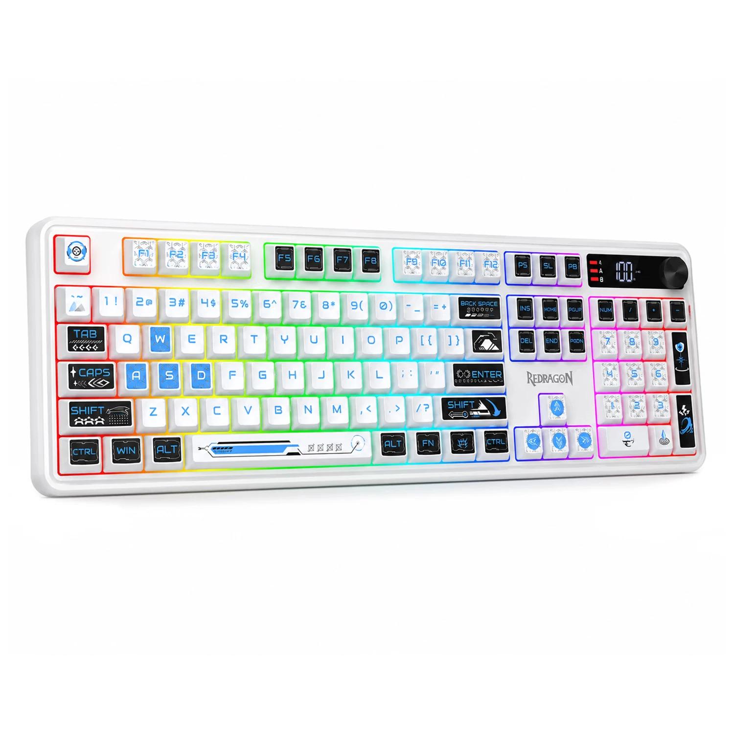 TECLADO REDRAGON K526WB-PRO VOLCANO WIRELESS - Imagen 2