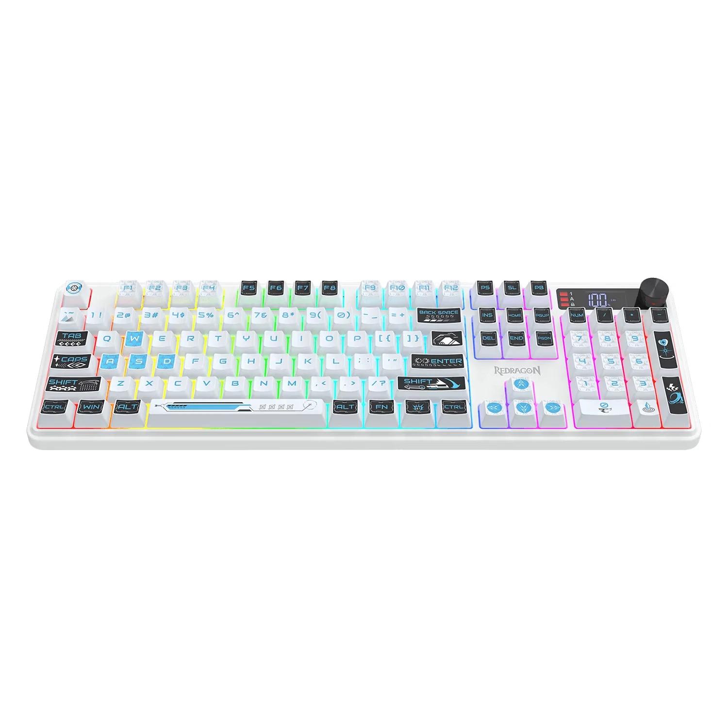 TECLADO REDRAGON K526WB-PRO VOLCANO WIRELESS - Imagen 3