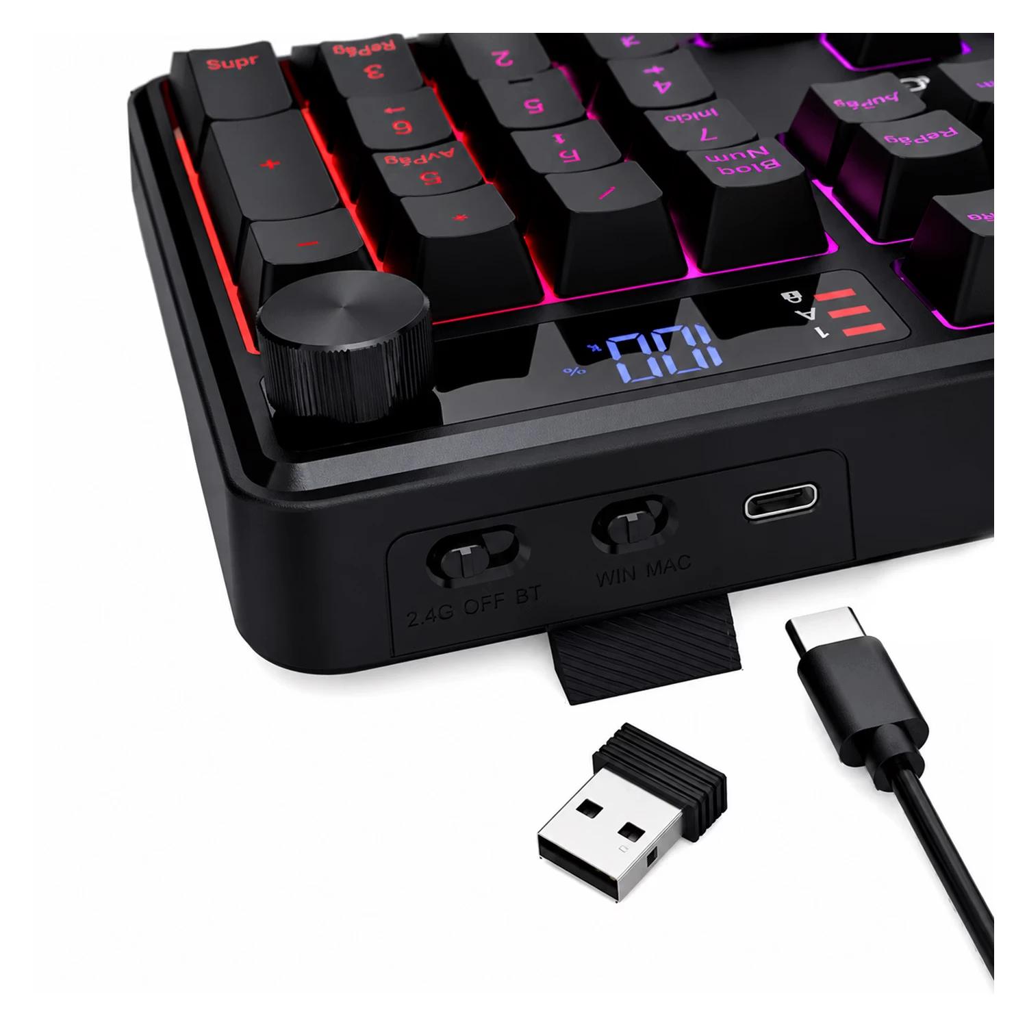 TECLADO REDRAGON K526-WL VOLCANO WIRELESS - Imagen 4