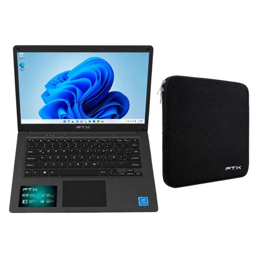 Notebook Ftx C2564es Intel Celeron N420 4gb Ram 256gb Ssd Pantalla 14" Full Hd Windows 11 Negro + Case - C2564es