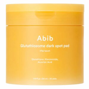 Pads Faciales Abib Glutathiosome Dark Spot Pad Vita Touch 220ml - 60 Unidades